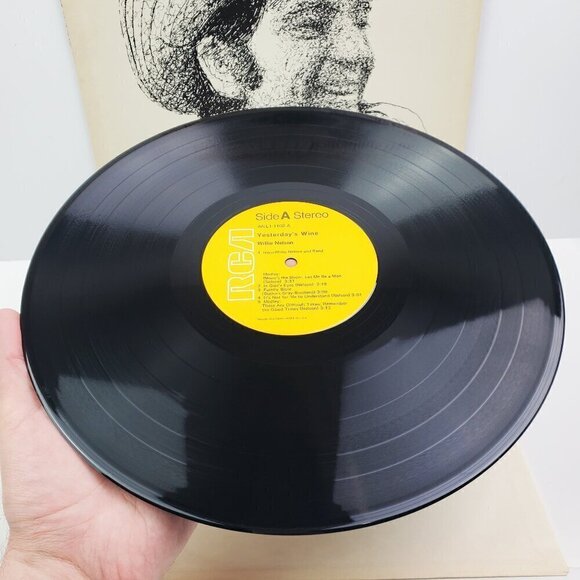 Willie Nelson Yesterday's Wine Vinyl Record 1971 RCA ANL1-1102 Country Stereo - Picture 2 of 9